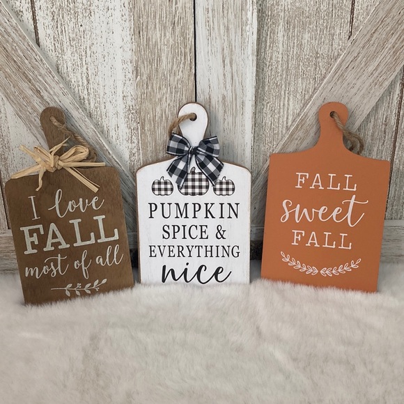 Hobby Lobby Other - 3 Mini Wooden Fall Cutting Boards